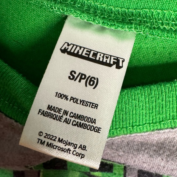 Minecraft Pajama Set. - Picture 3 of 3